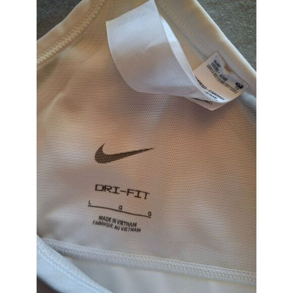Nike Dri-Fit High Support Sports Bra White, Padded, Size Large, Excellent Cond - Picture 3 of 5